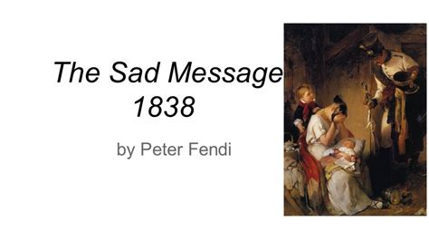 The Sad Message by Peter Fendi 